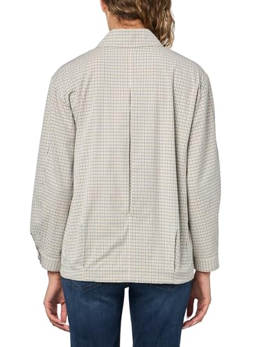 Vince Womens Gardeners Check Oversized Zip Bomber2