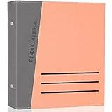 Artmag Photo Album 4x6 600 Photos, Large Capacity Hardcover Picture Album Holds 600 Horizontal and Vertical 4x6 Photos for Famlily Wedding Anniversary Vacation (Salmon)