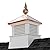 Good Directions 2118MV-700 18" Square Manchester Vinyl Avalon Copper Finial Cupola, White