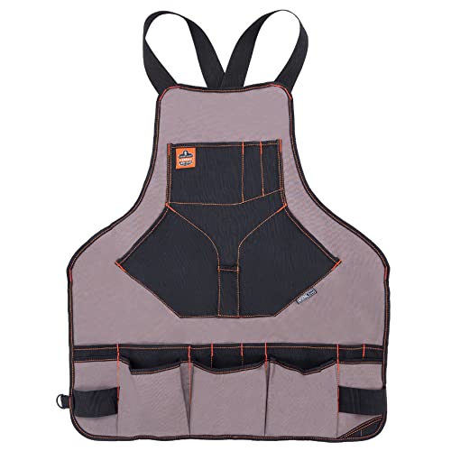 Ergodyne - 13694 Arsenal 5704 Torso Length Work Tool Apron, 22-Pockets, Gray