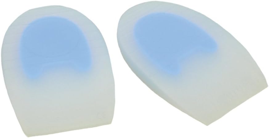 Medically Approved 5mm Silicone Heel Wedge/Elevator with Soft Spot (Sold in Pairs) Ideal for Heel Pain, Achilles tendonitis, Plantar Fasciitis (XL (UK Shoe:9-11)