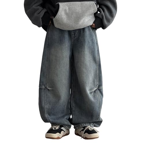 Jean doublé polaire garçon épais : pantalon hiver isolant et confortable