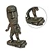 CRCAH Moai Statue Decor - 6 Inch Easter Island Oranment Resin Stone Decoration for Room Accessories Antique Sculpture for Office Desktop (Surfing)