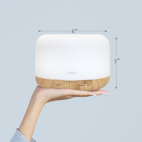 Miniatura 6 de Difusor premium del aceite esencial de 16.9 fl oz, vaporizador ultrasónico del humidificador del aceite aromático de la aromaterapia