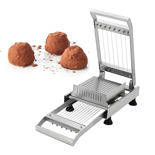 Separador de pasteles de acero inoxidable y picador de alimentos, cortador de porciones para queso, mantequilla, tofu, herramienta para hornear cocina en casa con cuchillas de 1,4 cm y 2,8 cm