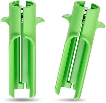 Rose Thorn Stripper Tool, Leaf Stripper Tool Flower Cleaner Cutter to Removal Leafs, Lightweight Portable Thorn Remover for Home Flower Shop Foral Arrangements 2pcs-Green