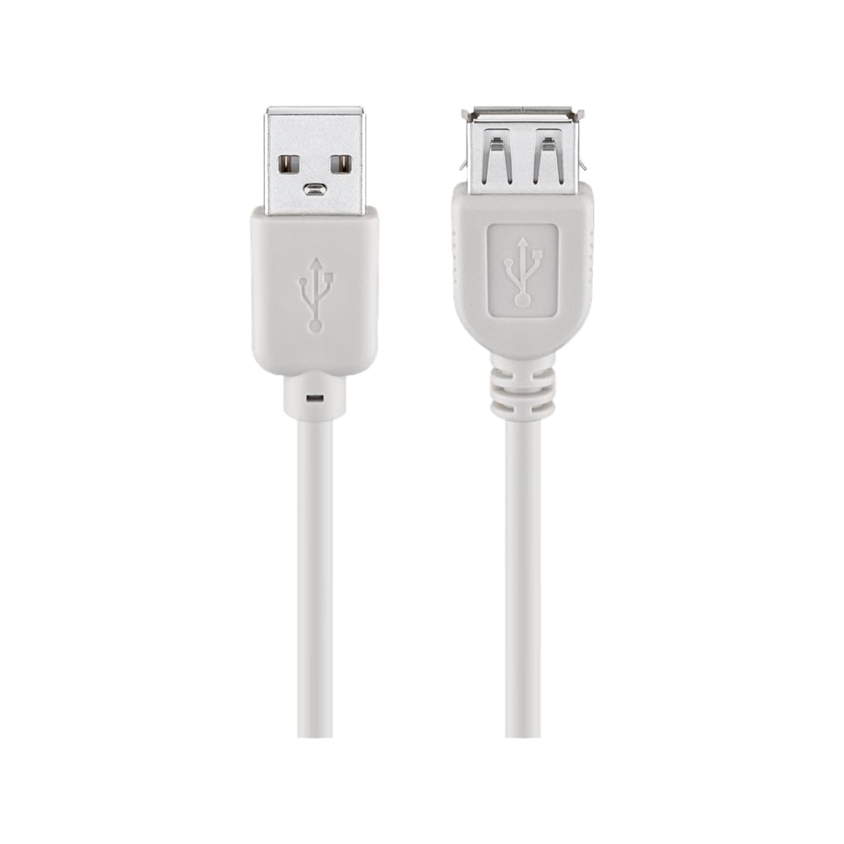 USB 2.0 Verlängerungskabel AA HiSpeed, grau, 1,8 m