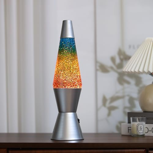 Lámpara LED con Glitter I-TOTAL de 37 cm y base plateada 2