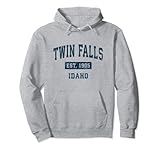 Photo Gallery twin falls idaho id vintage sports design navy stampa felpa con cappuccio Photo Gallery twin falls idaho id vintage sports design navy stampa felpa con cappuccio