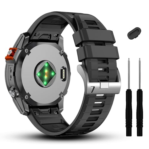 Bracelet silicone 20mm pour Garmin Fenix 7S et 6S Pro