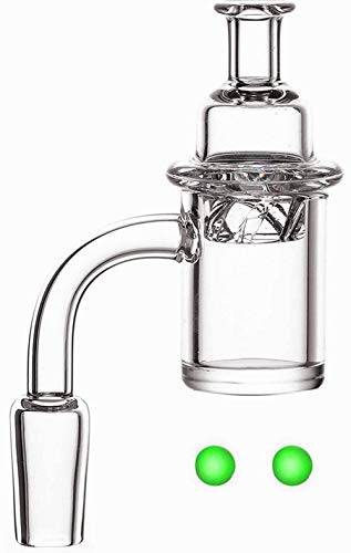 RAPGET 14mm Male. 25mm Wide. 4mm Thick. Quartz with Glow Ball