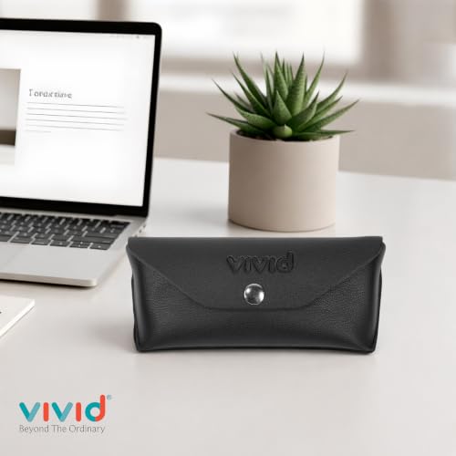 Image of VIVID Unisex Specs Snap Button Eyewear Dabbi Faux Leather Soft Case Cover