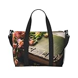 Matériau de qualité supérieure : notre sac de voyage ne vous manquera jamais. Les sacs de nuit pour femme sont fabriqués en tissu Oxford 400D léger et durable avec une excellente performance de résistance à l'usure, imperméable, résistant aux déchirures, infroissable. Le sac de sport Old Book est construit avec des fermetures éclair robustes et lisses de qualité supérieure et une fabrication exquise