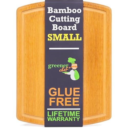 Greener Chef Safest No Glue Small Bamboo Cutting Board 12 Inch – Lifetime Replacements, Family-Friendly Organic Wood Cutting Boards for Kitchen - Wood Cutting Board and Chopping Board Greener Chef Safest No Glue Small Bamboo Cutting Board 12 Inch – Lifetime Replacements, Family-Friendly Organic Wood Cutting Boards for Kitchen - Wood Cutting Board and Chopping Board