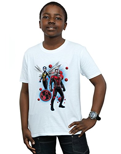 Marvel Boys Ant-Man and The Wasp Particle Pose T-Shirt White 5-6 Years