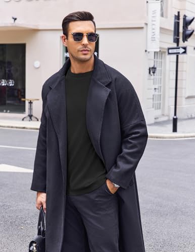 Ekouaer Mens Long Sleeve Shirts Crew Neck Fleece Thermal Undershirts Midweight Sweatshirts Soft Base Layer Pullover Tee Tops4