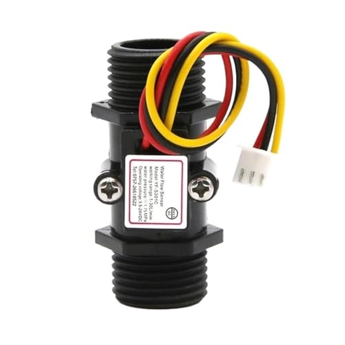 Medidor de caudal de agua G1/2 con sensor de efecto Hall DC3.5-24V