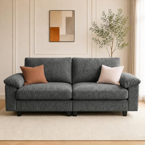 Image of 78 inch Loveseat Cloud Couch, Sectional Couches for Living Room