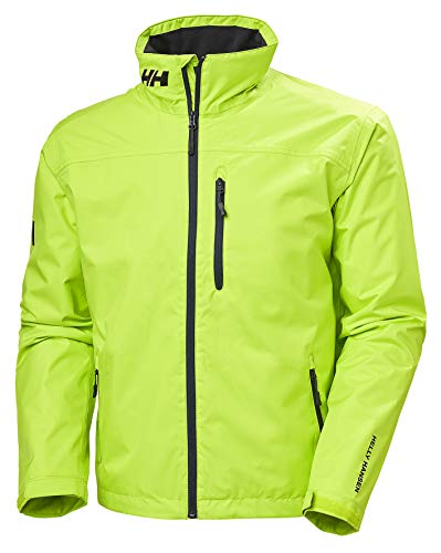 Image of Helly-Hansen mens Crew Midlayer Fleece Lined Waterproof Windproof Rain Jacket