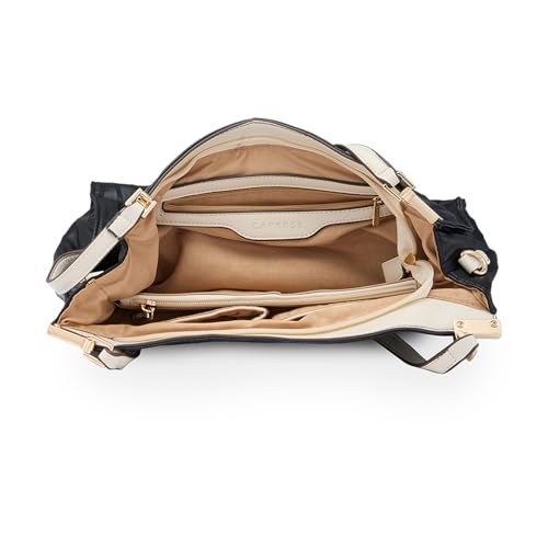 Image of Caprese Shyla Hobo Bag, Large | Self Designed Shoulder Bag for Women with Easy Front Access Pocket | Secure Top Zip | Perfect for Casual & Daily Use