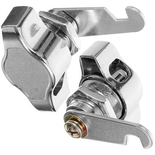 DONFAMDS 2 pièces Serrure sans Clé pour Armoire Verrouillage Robuste de Porte Sécurité Tiroir et Placard Installation Facile Alliage de Zinc Adaptée pour...