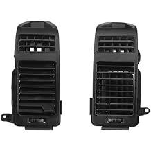 AC Air Vent Outlet Panel Grille Assembly For Nissan ARMADA TITAN 2004 2005 2006 68420-7S000 68421-9FD0B Left Driver and Right Passenger Side Silver Gray Dashboard-Black