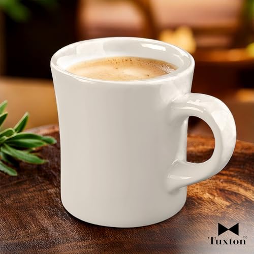 Mug Tuxton de cerámica vitrificada 9 oz color Eggshell miniatura 4