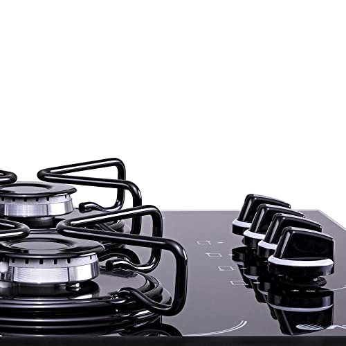 Cooktop 4 bocas Atlas Agile Up Glass Preto com Acendimento Superautomático - Bivolt