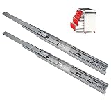 1Pair 16 Inch Soft Close Drawer Slides Dresser Drawer Slides - Heavy Duty Drawer Slides Metal Ball B