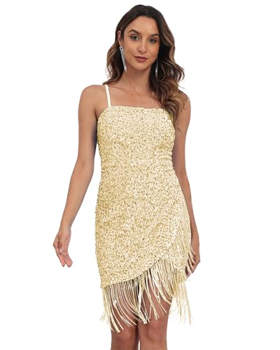 Sparkly Sequin Homecoming Dresses Short for Teens HOCO Dresses 2025 Fringe Homecoming Dress for Women