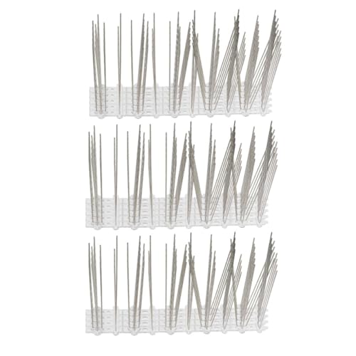 AKOOSY Pinchos de Acero Inoxidable para Repelente de Palomas en Celebracion Otono, Equipo 14 Piezas para Protección en Hogar y Jardín
