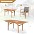 HAPPYGRILL 9-Piece Acacia Wood Outdoor Dining Set for 6-8, Expandable Patio Table and Chairs Set with 1.97” Umbrella Hole, Breathable Fabric Seat, Dining Furniture Set for Backyard, Garden, Deck