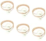 personalisierte serviettenringe hochzeit Materiale dellanello del Tovagliolo: Fatto di Perle künstliches Placcato in Metallo, alla moda e bello, e può essere utilizzato pro Lungo-Tempo.
