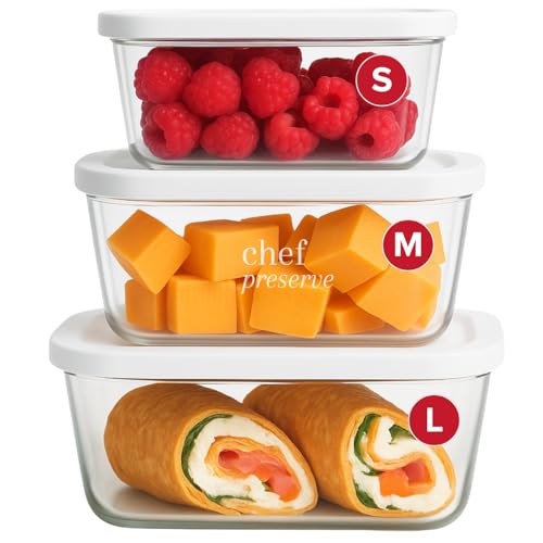 Chef Preserve Glass Vacuum Seal Containers for...