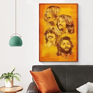 DATOZA Poster décoratif sur toile The Beatles - Décoration murale moderne pour chambre à coucher - 30 x 45 cm – Image 4