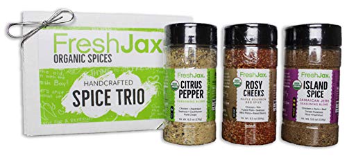 FreshJax Handcrafted Grilling Spice Gift Sets for Chicken and Poultry, Citrus Pepper Seasoning