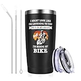 Amazon.co.uk Livole Cycling Gifts for Men, Him, Biker, Cyclist, But in My Head I'm Riding My Bike, Biker Gifts for Men, Christmas Mens Present for Him Unique, 20oz Insulated Wine Tumbler, 600ml Coffee Travel Mug #ad #ad