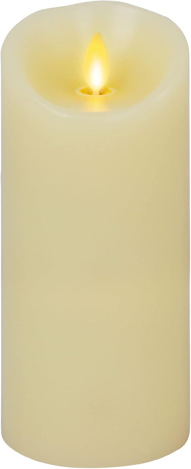 Matchless Candle Co. Realistic Moving Flame LED Candle Scalloped Edge