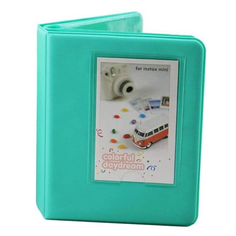 FotoCart 64 Pockets Mini Film Photo Album for Fujifilm Instax Mini LiPlay 11 9 8 7s 70 90 Link Instant Camera 3 Inch Polaroid Picture Name Card Holder (Mint Green, 64 Photo Album)