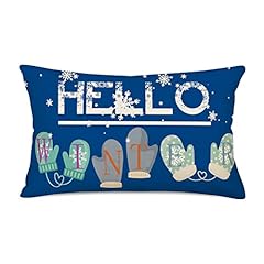 Blue Hello Winter Snowflake