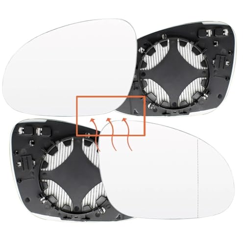 Vitre rétroviseur Passat Jetta Golf 5 miroir remplacement aile convexe