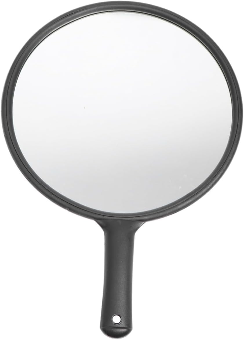 Handheld Makeup Mirror Handle Large Portable Single Side Cosmetic Mirror for Travel Shaving Beauty for Men Women