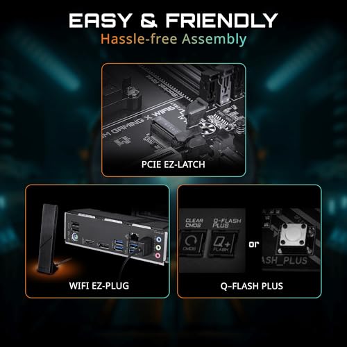 Image of GIGABYTE B550M Gaming X WIFI6 Motherboard, Supports AMD AM4 Ryzen 5000 Processors, Micro-ATX, DDR4, 2X M.2, PCIe 4.0, WIFI6, 1GbE LAN, EZ-Latch