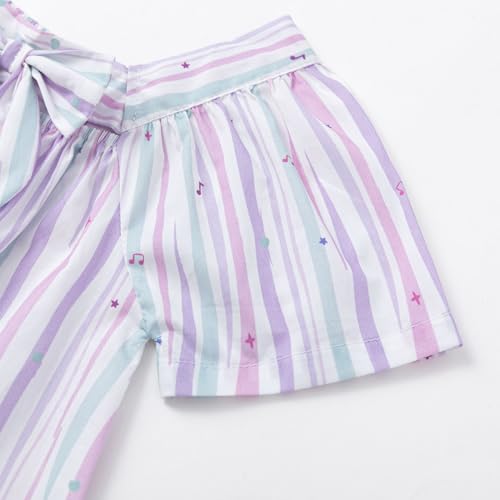 Image of Curipeer Toddler Girls Shirt Summer Casual Puff Short Sleeve Blouse Tops for Baby Girl
