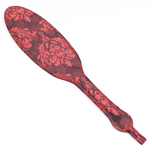 QUYUWOWO Velvet Paddle Riding Crop for Horse Training Equestrian Sports (Red)