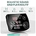 Fesley FED150W Electric Drum Set: Dual Zone Snare Drum,2 Cymbals w/Choke, 200 Sounds, 4 Quiet Mesh Drum Pads, Portable Electronic Drum Kit for Beginner, Bluetooth, MIDI, Throne, Headphone, Sticks