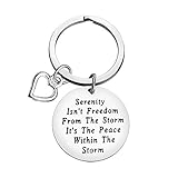 AA Recovery Serenity Prayer Jewelry Encouragement Gifts Keychain Sobriety Addiction Recovery AA Gifts Inspirational Keychain Keyring Religious Jewelry Christmas Birthday Gift