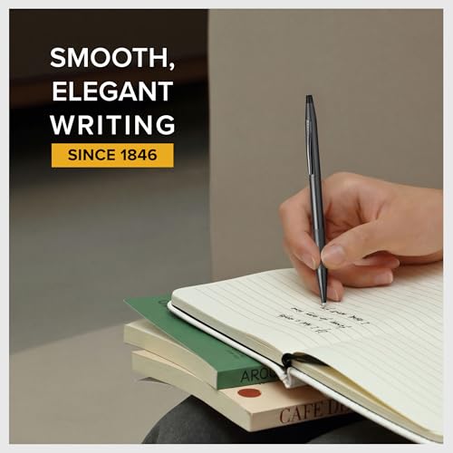 Image of Cross Classic Century Black PVD Micro-knurl Ballpoint Pen, Black Ink | Refillable Ballpoint Pen for Effortless Writing, Durable Construction, Premier Distinctive Look, Gift-Ready, Medium Point