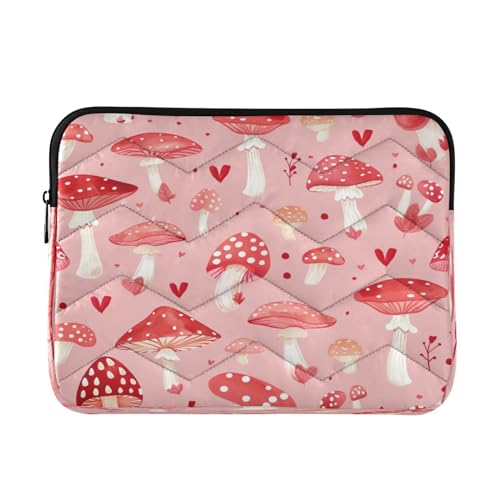 Funda para portátil 13-14 pulgadas patrón rojo hongo