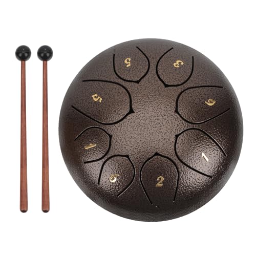 Instrumento de percusión de acero de 6 pulgadas y 8 tonos BESPORTBLE para principiantes